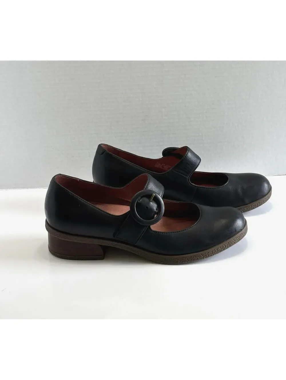 Dansko Brandy Mary Jane Burnished Black Leather Shoes Women's 9.5 Comfort Buckle - Picture 2 of 16